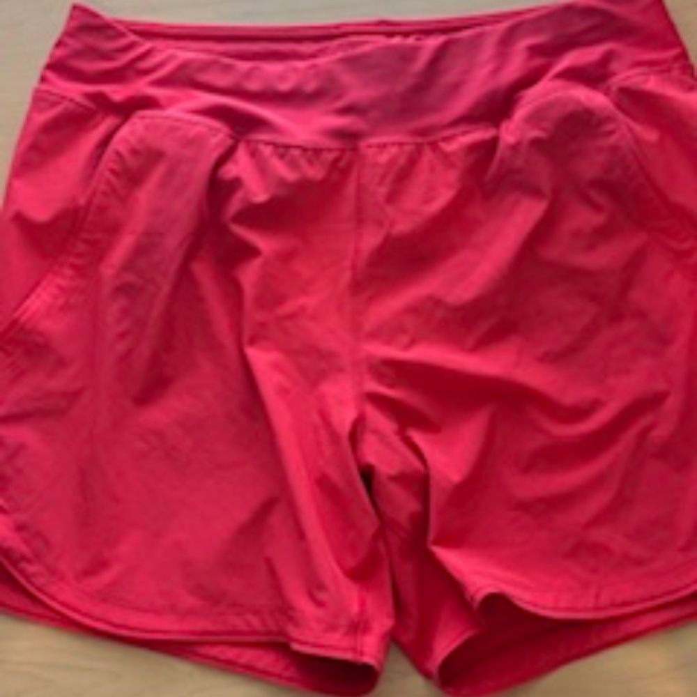 LANDS' END RED Women's Swim Shorts Size 10 EUC
